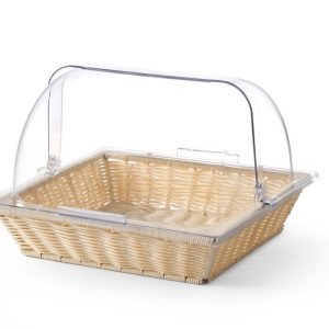 Cesto com tampa basculante, Cesto e tampa, GN 2/3, 365x335x(H)245mm