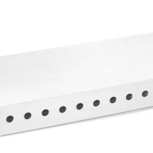 Aquecedor de loiça com 3 suportes de vela, 450x180x(H)65mm