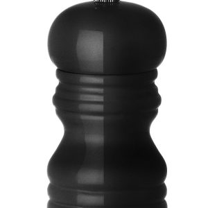 Moinho de pimenta de madeira, Preto, ⌀50x(H)113mm