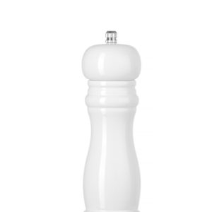Moinho de sal de madeira, Branco, ⌀55x(H)215mm