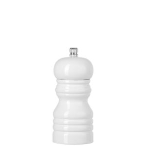 Moinho de sal de madeira, Branco, ⌀50x(H)113mm