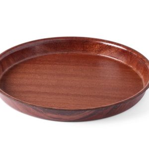 Tabuleiro de servir em madeira, AmerBox, Mogno, ⌀320x(H)35mm