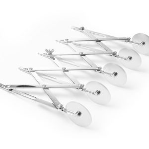 Cortador de massa com 5 rodas, 222x56x(H)55mm