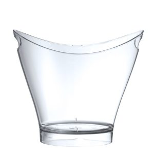 Balde para garrafas vinho e champanhe, BarUp, 6L, Transparente, 300x240x(H)260mm