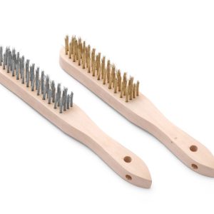 Conjunto de escovas de arame em aço inoxidável e latão - 2 unidades, 2 unid., (L)290mm