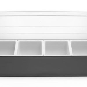 Caixa para ingredientes - 4 compartimentos, BarUp, 480x150x(H)100mm