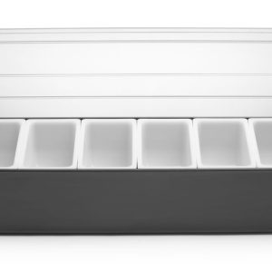 Caixa para ingredientes - 6 compartimentos, BarUp, 480x150x(H)100mm