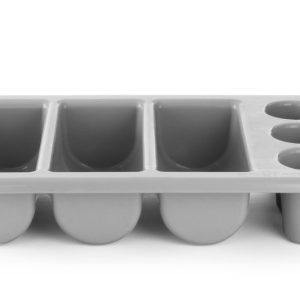 Tabuleiro para talheres, Cinzento-claro, 530x325x(H)105mm