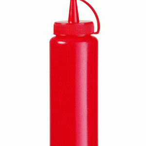 Biberão para molhos, 0,35L, Vermelho, ⌀55x(H)205mm