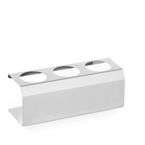 Suporte para biberões para molhos, 3 orifícios ø 50 mm, 209x80x(H)78mm