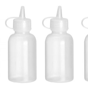 Mini dispensador de molho - conjunto de 4 unidades, 0,05L, Transparente, ⌀35x(H)100mm