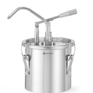 Recipiente para molhos em aço inoxidável com dispensador, 4,5L, ⌀198x(H)360mm