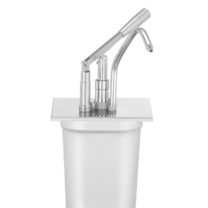 Tampa com dispensador para recipientes GN, GN 1/6, Prateado, 276x165mm