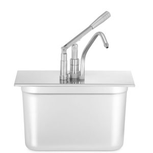 Tampa com dispensador para recipientes GN, GN 1/3, Prateado, 352x180mm