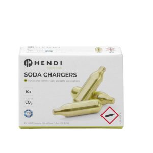 Carregadores para sifão de soda, BarUp, Dourado, 10 unid.