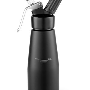 Sifão para natas preto, Kitchen Line, 0,5L, Preto, ⌀80x(H)260mm