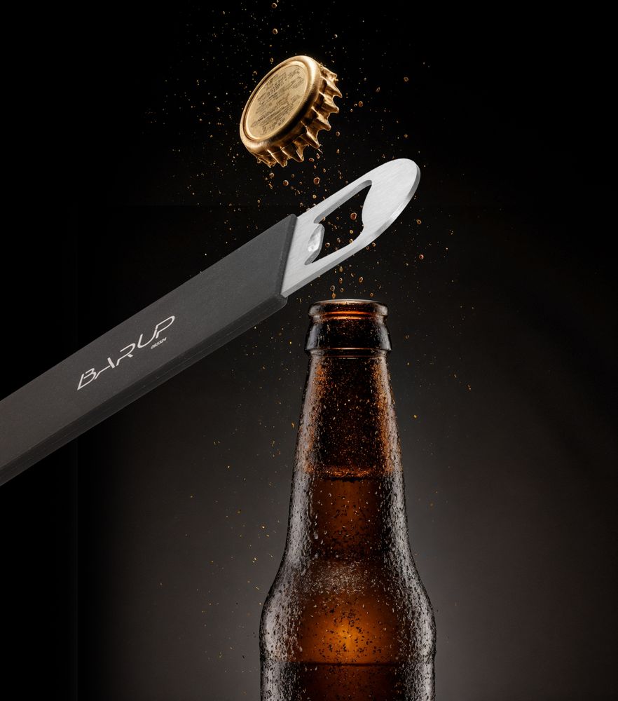 Abre-caricas, BarUp, Preto, 180x40mm - Image 4