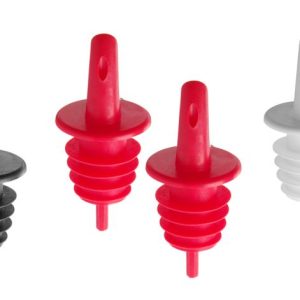 Doseador, BarUp, 2 pretos, 2 brancos, 2 vermelhos, Vermelho, 6 unid.