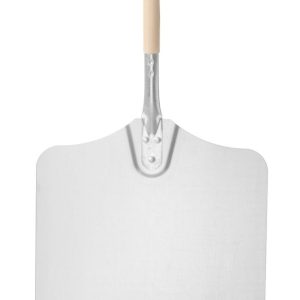 Pá para piza com pega curta, quadrada, 355x710mm