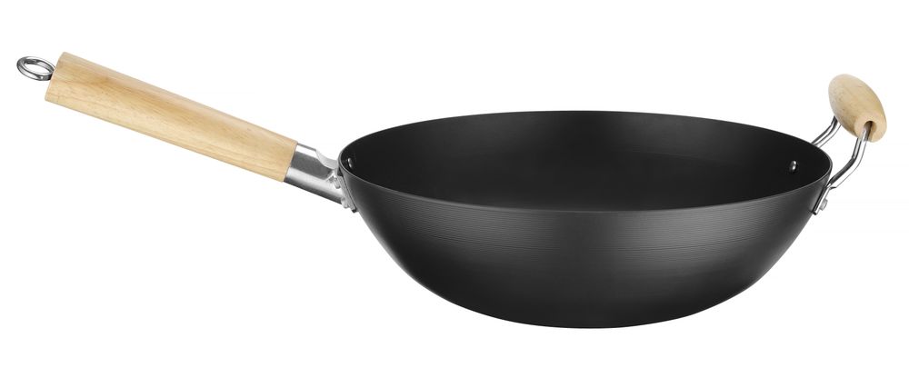 Wok com pega de madeira, ⌀324x565mm - Image 2