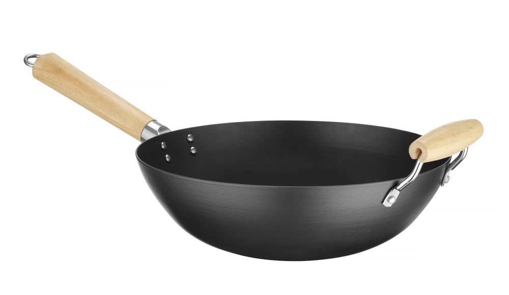 Wok com pega de madeira, ⌀324x565mm - Image 3