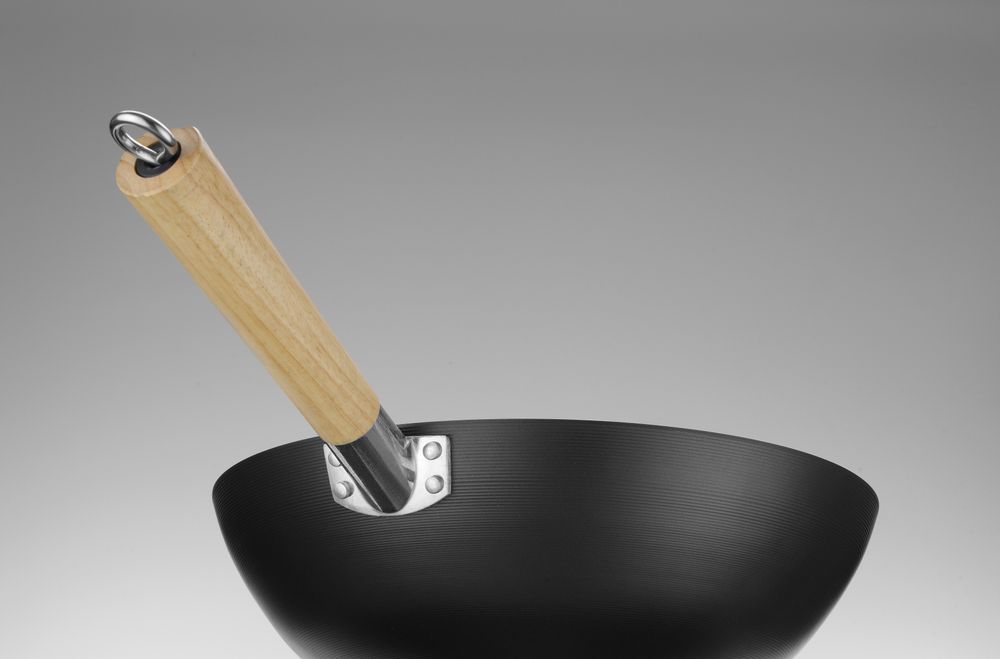 Wok com pega de madeira, ⌀324x565mm - Image 5