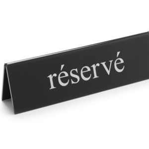 Sinal de mesa reservada, réservé, 130x30x(H)38mm