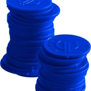 Fichas de consumo - 100 unidades, BarUp, Azul, 100 unid., ⌀25mm
