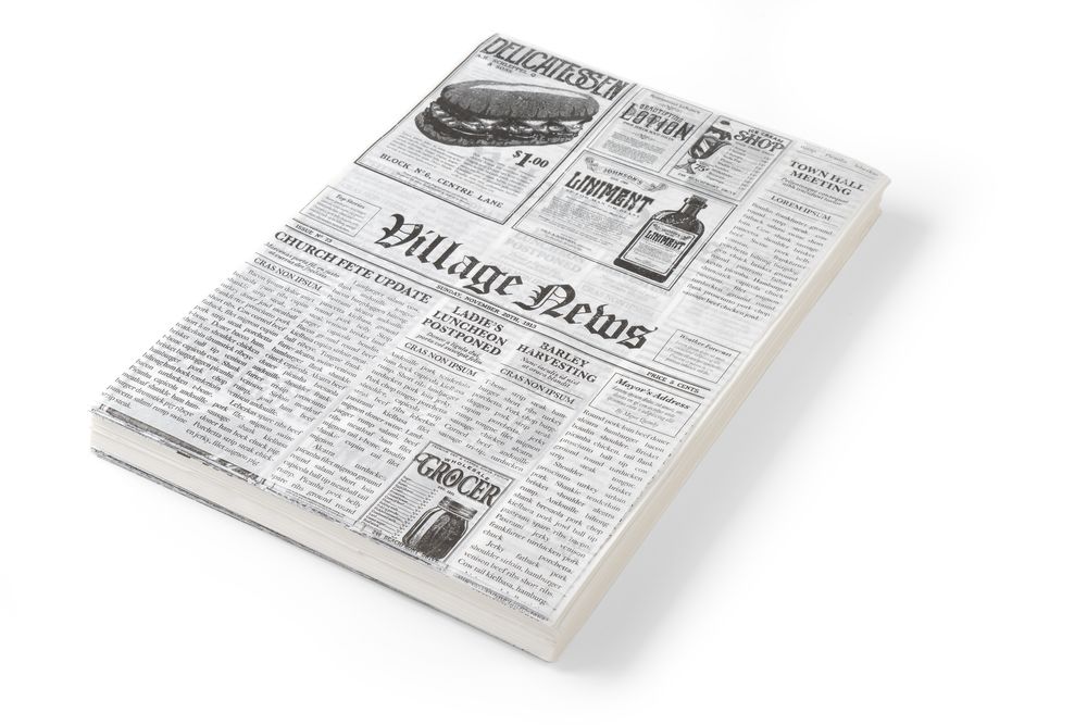 Papel anti-gordura, Impressão de jornal, 500 unid., 250x350mm - Image 2