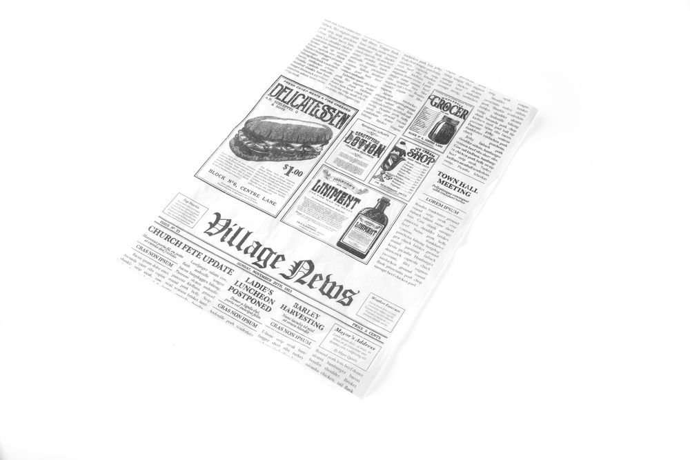 Papel anti-gordura, Impressão de jornal, 500 unid., 250x350mm - Image 3