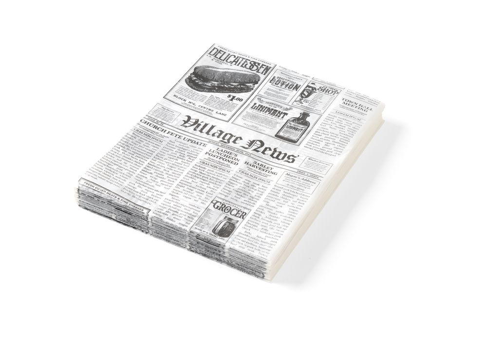 Papel anti-gordura, Impressão de jornal, 500 unid., 200x250mm - Image 2