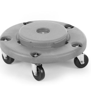 Suporte com rodas para caixote do lixo redondo, AmerBox, adapta-se a 691038, Cinzento-claro, ⌀455x(H)165mm