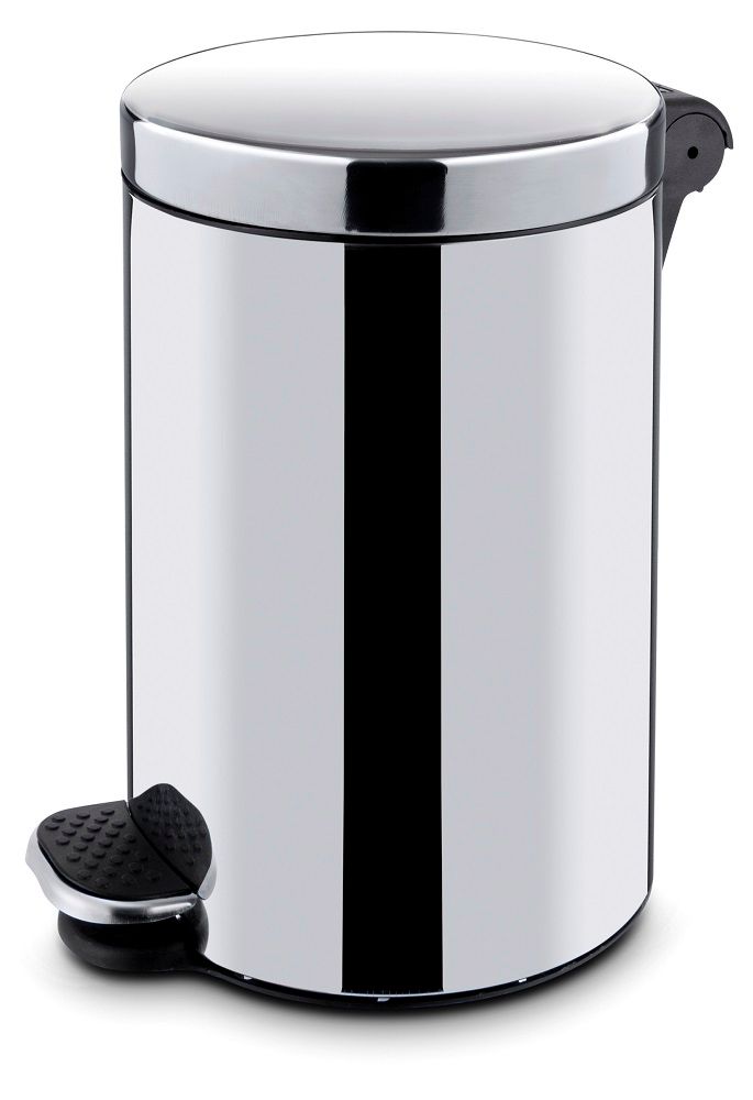 Caixote do lixo redondo com recipiente interior e pedal, 30L, ⌀300x(H)650mm - Image 2