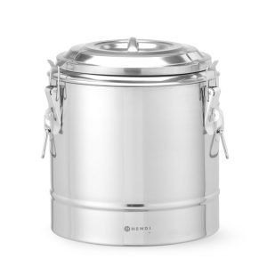 Recipiente térmico portátil, Kitchen Line, 11L, Prateado, ⌀300x(H)345mm