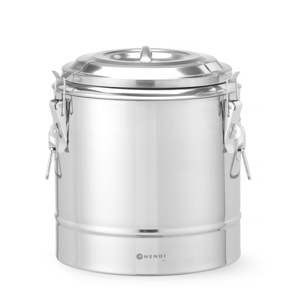 Recipiente térmico portátil, Kitchen Line, 19L, Prateado, ⌀350x(H)400mm - Image 6