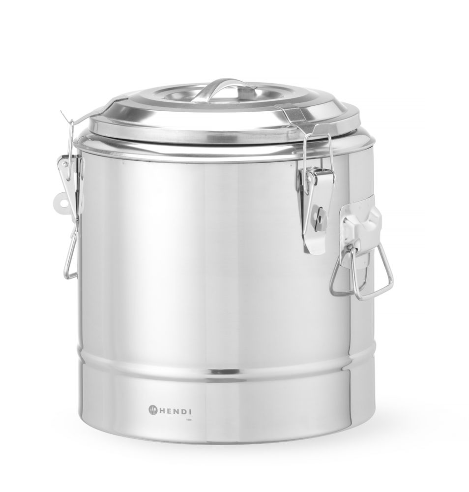 Recipiente térmico portátil, Kitchen Line, 19L, Prateado, ⌀350x(H)400mm - Image 7