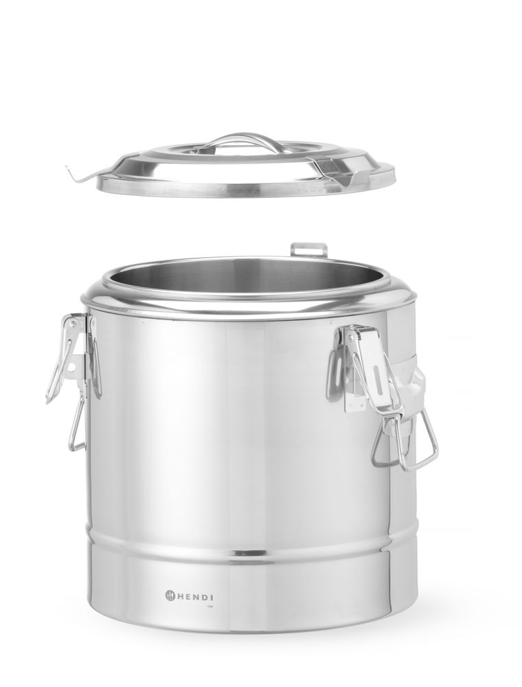 Recipiente térmico portátil, Kitchen Line, 19L, Prateado, ⌀350x(H)400mm - Image 8