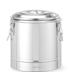 Recipiente térmico portátil, Kitchen Line, 19L, Prateado, ⌀350x(H)400mm