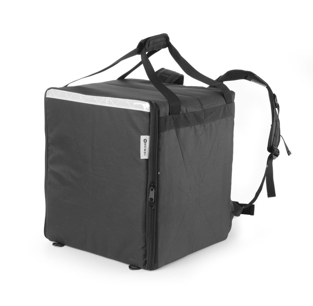 Mochila térmica de entrega de piza e comida, 75,2L, Preto, 410x410x(H)480mm