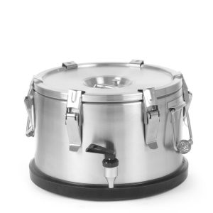 Recipiente portátil isolado – com uma torneira, Profi Line, 10L, Prateado, ⌀330x(H)220mm