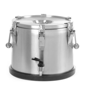 Recipiente portátil isolado – com uma torneira, Profi Line, 15L, Prateado, ⌀330x(H)280mm