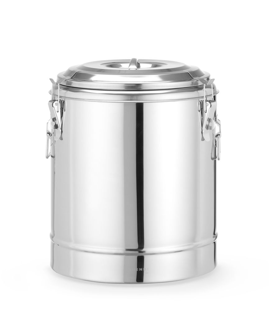 Recipiente térmico portátil, Kitchen Line, 23L, Prateado, ⌀350x(H)440mm