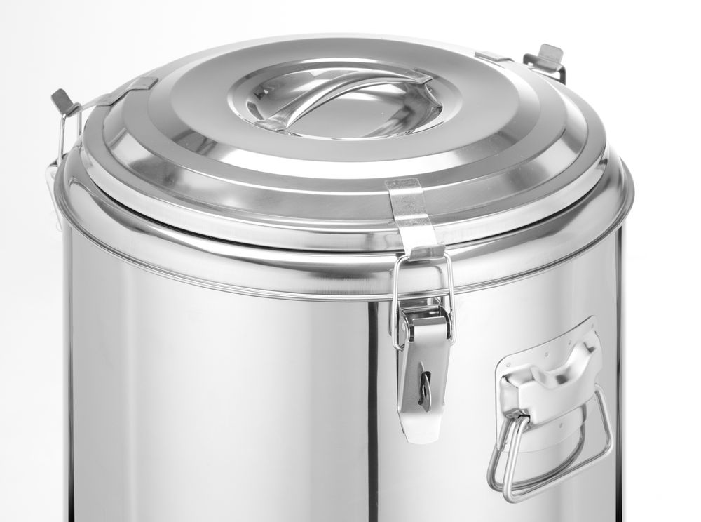 Recipiente térmico portátil, Kitchen Line, 23L, Prateado, ⌀350x(H)440mm - Image 3