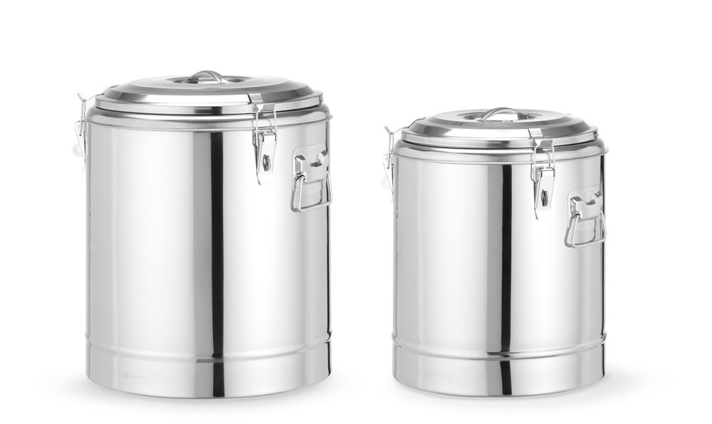 Recipiente térmico portátil, Kitchen Line, 36L, Prateado, ⌀400x(H)500mm - Image 5