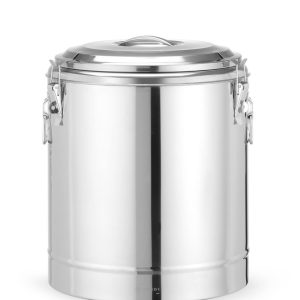 Recipiente térmico portátil, Kitchen Line, 36L, Prateado, ⌀400x(H)500mm