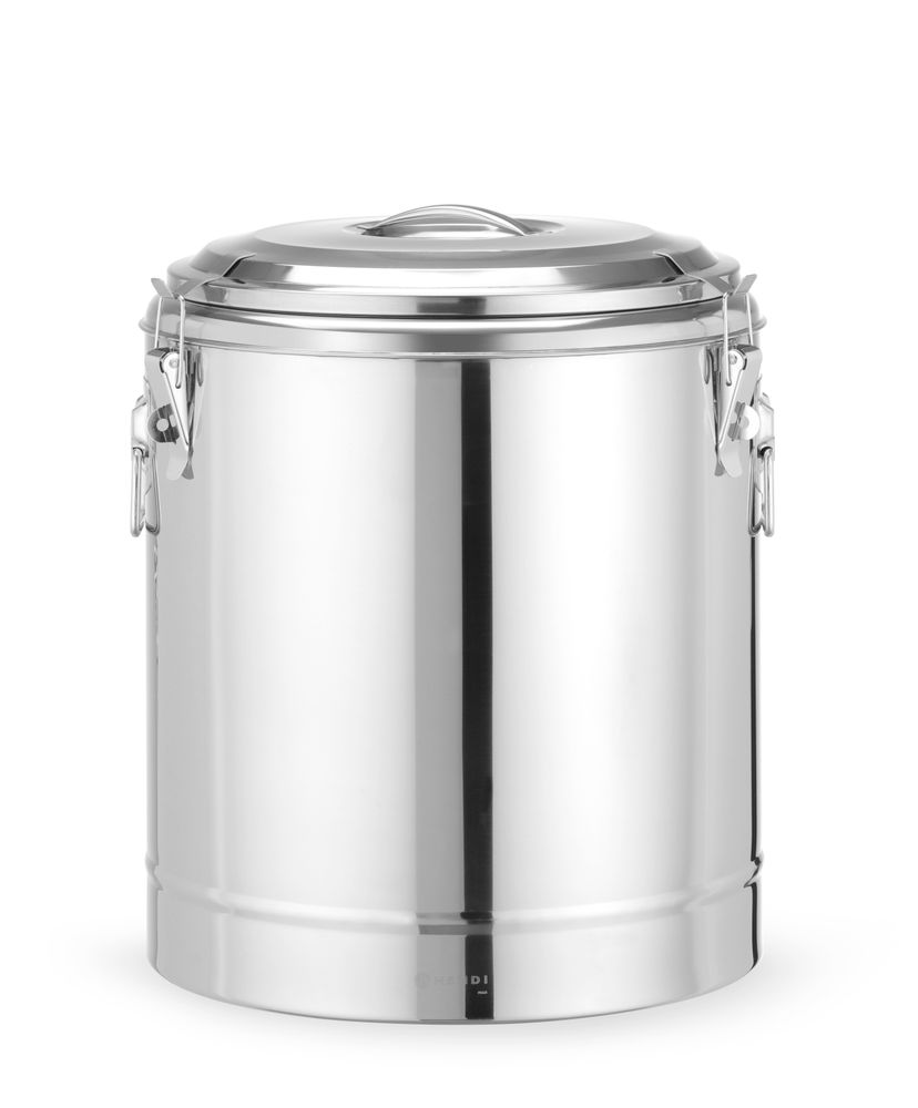 Recipiente térmico portátil, Kitchen Line, 36L, Prateado, ⌀400x(H)500mm
