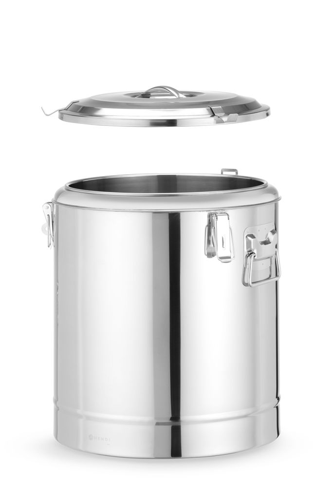 Recipiente térmico portátil, Kitchen Line, 36L, Prateado, ⌀400x(H)500mm - Image 3