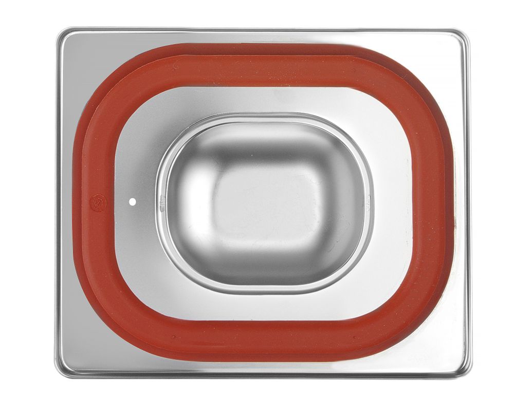 Tampa Gastronorm com aro em silicone, Profi Line, GN 1/6, 176x162mm - Image 2