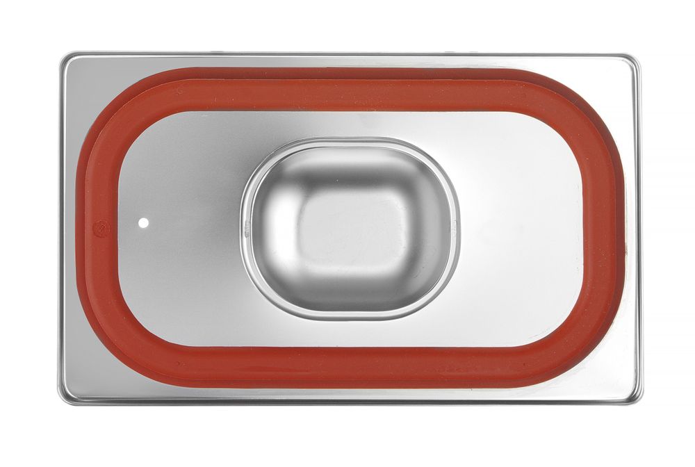 Tampa Gastronorm com aro em silicone, Profi Line, GN 1/4, 265x162mm - Image 3