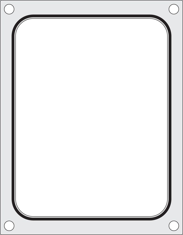 Tabuleiro para seladora térmica matrix, para um tabuleiro (227x178 mm) com um único compartimento
